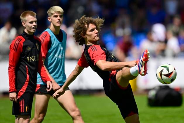 Belgium Media Activities UEFA EURO, EM, Europameisterschaft,Fussball 2024 13 06 2024 FREIBERG AM NECKA, GERMANY - JUNE 13 : Faes Wout defender of Belgium during a training session of the Belgian Red Devils at the UEFA Euro 2024 European Football Championship tournament on June 13, 2024 in Freiberg am Necka, Germany, 13 06 2024 Freiberg am Necka Germany  Copyright: xPeterxDexVoechtx