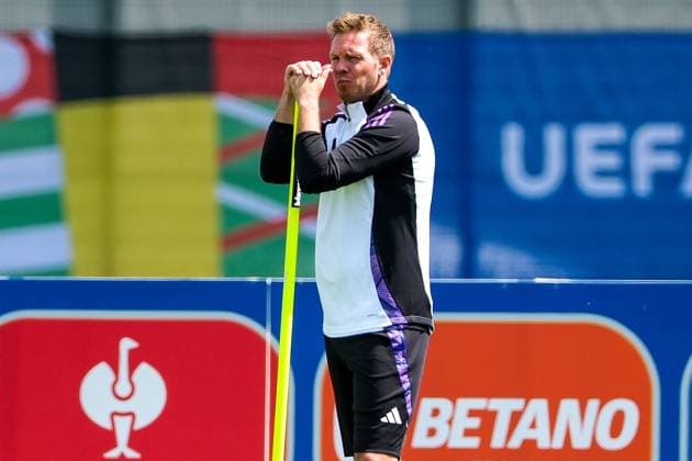 Julian Nagelsmann (Deutschland , Trainer), GER, Abschlusstraining MD-1, Maenner Nationalmannschaft vor Deutschland vs Schottland, UEFA Europameisterschaft 2024, Fussball, Herzogenaurach, 13.06.2024. GER, Abschlusstraining MD-1, Maenner Nationalmannschaft vor Deutschland vs Schottland, UEFA Europameisterschaft 2024, Fussball, Herzogenaurach, 13.06.2024. Herzogenaurach Copyright: xEibner-Pressefoto FlorianxWieganx EP_FWD