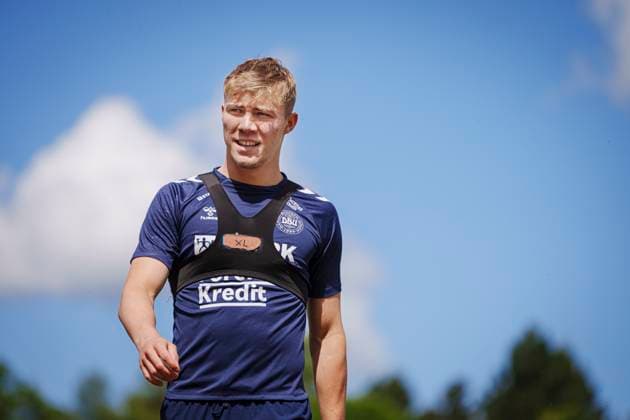 Danish striker Rasmus Hoejlund during the national team, Nationalteam s training in Freudenstadt, Germany, Thursday, June 13, 2024. Denmark plays its first match on Sunday against Slovenia in the EURO 2024 Group C. (Photo: Liselotte Sabroe Ritzau Scanpix) , Freudenstadt Tyskland Copyright: Ritzau Scanpix LiselottexSabroex spdk20240613-120743-L