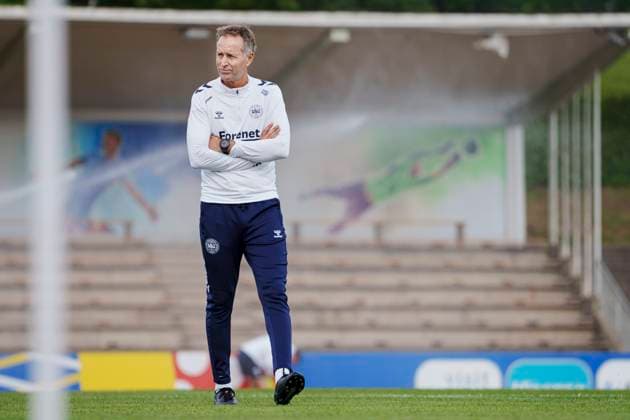 Danish coach Kasper Hjulmand during the national team, Nationalteam s training in Freudenstadt, Germany, Thursday, June 13, 2024. Denmark plays its first match on Sunday against Slovenia in the EURO 2024 Group C. (Photo: Liselotte Sabroe Ritzau Scanpix) , Freudenstadt Tyskland Copyright: Ritzau Scanpix LiselottexSabroex spdk20240613-121904-L