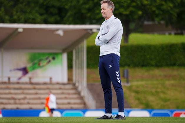 Danish coach Kasper Hjulmand during the national team, Nationalteam s training in Freudenstadt, Germany, Thursday, June 13, 2024. Denmark plays its first match on Sunday against Slovenia in the EURO 2024 Group C. (Photo: Liselotte Sabroe Ritzau Scanpix) , Freudenstadt Tyskland Copyright: Ritzau Scanpix LiselottexSabroex spdk20240613-122013-L