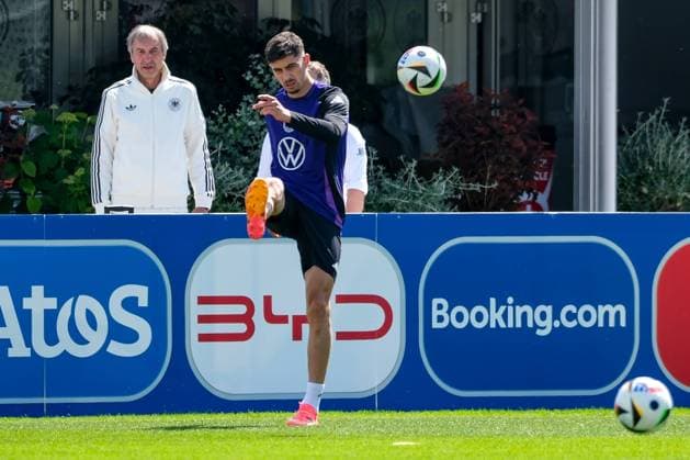 Kai Havertz (Deutschland , 07) am Ball, GER, Abschlusstraining MD-1, Maenner Nationalmannschaft vor Deutschland vs Schottland, UEFA Europameisterschaft 2024, Fussball, Herzogenaurach, 13.06.2024. GER, Abschlusstraining MD-1, Maenner Nationalmannschaft vor Deutschland vs Schottland, UEFA Europameisterschaft 2024, Fussball, Herzogenaurach, 13.06.2024. Herzogenaurach Copyright: xEibner-Pressefoto FlorianxWieganx EP_FWD