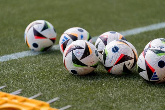EURO 2024, Nationalteam Österreich, Training SOCCER - UEFA EURO, EM, Europameisterschaft,Fussball 2024 BERLIN,GERMANY,13.JUN.24 - SOCCER -UEFA EURO 2024, OEFB, Oesterreichischer Fussball-Bund, training. Image shows a feature with a ball. GEPAxpictures xJohannesxFriedl