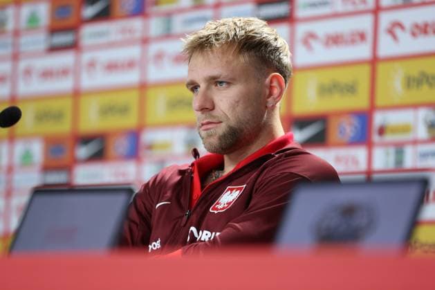 HANOWER 13.06.2024 KONFERENCJA PRASOWA REPREZENTACJI POLSKI NA EURO 2024 --- POLISH FOOTBALL national team, Nationalteam press conference, PK, Pressekonferenz ON EURO 2024 IN HANOVER TYMOTEUSZ PUCHACZ FOT. PIOTR KUCZA FOTOPYK NEWSPIX.PL --- Newspix.pl  240613PYK021