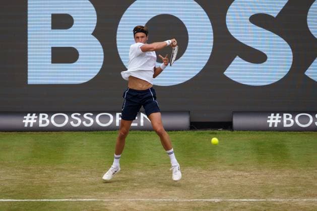 BOSS Open ATP, Tennis Herren 250 2024; Stuttgart, 13.06.2024 Arthur Rinderknech (FRA, Frankreich); BOSS Open 2024, ATP 250, Anlage des TC Weissenhof am 13.06.2024, Stuttgart. Copyright: xBEAUTIFULxSPORTSx Pajonkx