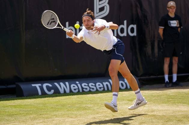 BOSS Open ATP, Tennis Herren 250 2024; Stuttgart, 13.06.2024 Arthur Rinderknech (FRA, Frankreich); BOSS Open 2024, ATP 250, Anlage des TC Weissenhof am 13.06.2024, Stuttgart. Copyright: xBEAUTIFULxSPORTSx Pajonkx