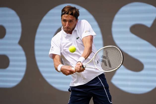 BOSS Open ATP, Tennis Herren 250 2024; Stuttgart, 13.06.2024 Arthur Rinderknech (FRA, Frankreich); BOSS Open 2024, ATP 250, Anlage des TC Weissenhof am 13.06.2024, Stuttgart. Copyright: xBEAUTIFULxSPORTSx Pajonkx