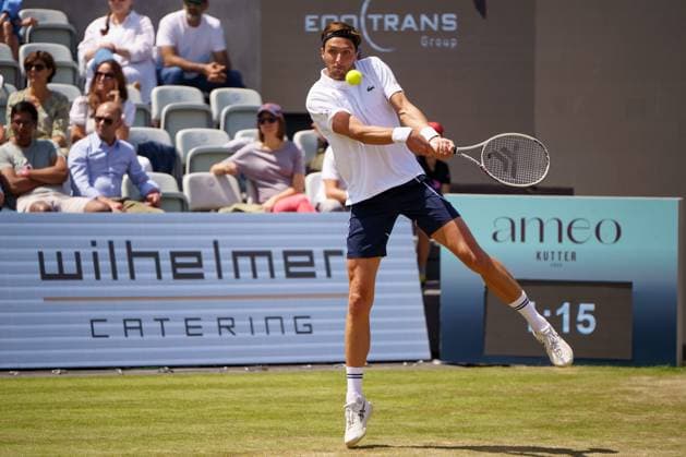 BOSS Open ATP, Tennis Herren 250 2024; Stuttgart, 13.06.2024 Arthur Rinderknech (FRA, Frankreich); BOSS Open 2024, ATP 250, Anlage des TC Weissenhof am 13.06.2024, Stuttgart. Copyright: xBEAUTIFULxSPORTSx Pajonkx