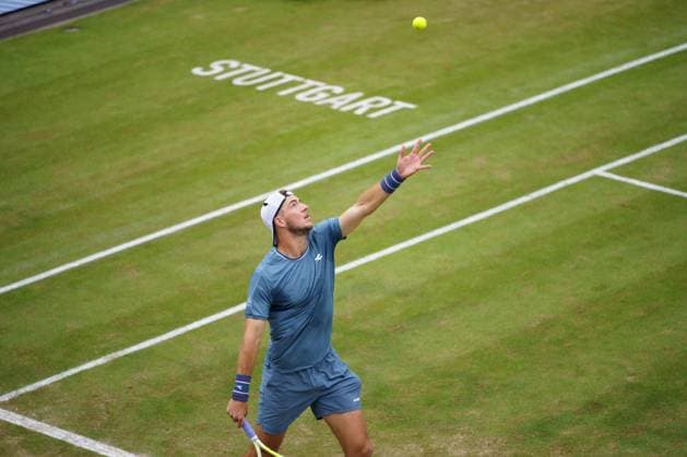 BOSS Open ATP, Tennis Herren 250 2024; Stuttgart, 13.06.2024 Jan-Lennard Struff (GER, Deutschland); BOSS Open 2024, ATP 250, Anlage des TC Weissenhof am 13.06.2024, Stuttgart. Copyright: xBEAUTIFULxSPORTSx Pajonkx