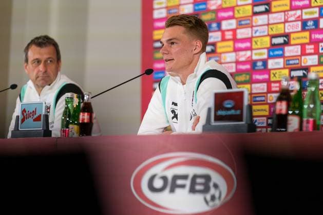 SOCCER - UEFA EURO, EM, Europameisterschaft,Fussball 2024 BERLIN,GERMANY,13.JUN.24 - SOCCER -UEFA EURO 2024, OEFB, Oesterreichischer Fussball-Bund, press conference, PK, Pressekonferenz Image shows Philipp Lienhart (AUT). GEPAxpictures xJohannesxFriedl