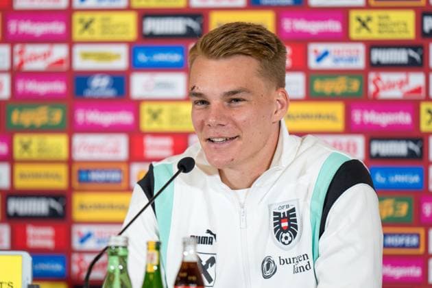 SOCCER - UEFA EURO, EM, Europameisterschaft,Fussball 2024 BERLIN,GERMANY,13.JUN.24 - SOCCER -UEFA EURO 2024, OEFB, Oesterreichischer Fussball-Bund, press conference, PK, Pressekonferenz Image shows Philipp Lienhart (AUT). GEPAxpictures xJohannesxFriedl