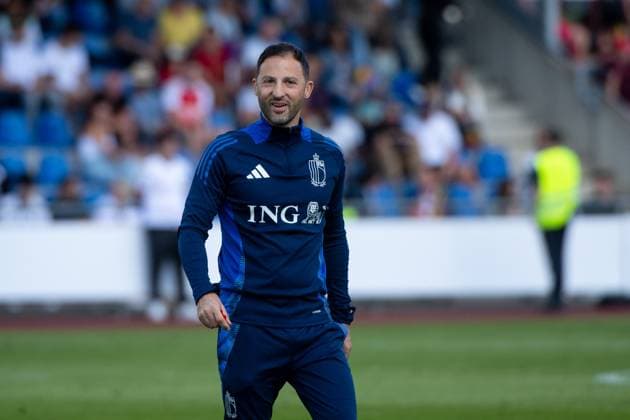 Domenico Tedesco (Belgien, Trainer), GER, Belgium (BEL), Public Training Session, Fussball Europameisterschaft, UEFA EURO, EM, Europameisterschaft,Fussball 2024, 13.06.2024 GER, Belgium (BEL), Public Training Session, Fussball Europameisterschaft, UEFA EURO 2024, 13.06.2024 Freiberg am Neckar Copyright: xEibner-Pressefoto Memmlerx EP_MMR