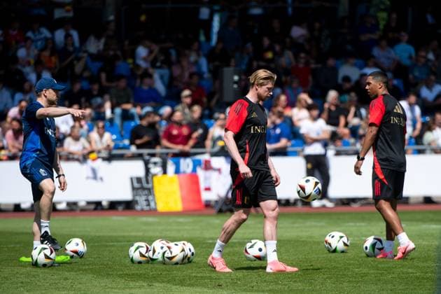 Kevin de Bruyne (Belgien, 07), GER, Belgium (BEL), Public Training Session, Fussball Europameisterschaft, UEFA EURO, EM, Europameisterschaft,Fussball 2024, 13.06.2024 GER, Belgium (BEL), Public Training Session, Fussball Europameisterschaft, UEFA EURO 2024, 13.06.2024 Freiberg am Neckar Copyright: xEibner-Pressefoto Memmlerx EP_MMR