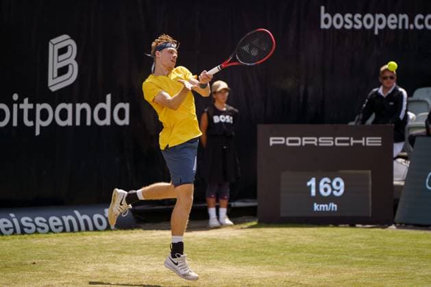 BOSS Open ATP, Tennis Herren 250 2024; Stuttgart, 13.06.2024 Denis Shapovalov (CAN, Kanada); BOSS Open 2024, ATP 250, Anlage des TC Weissenhof am 13.06.2024, Stuttgart. Copyright: xBEAUTIFULxSPORTSx Pajonkx