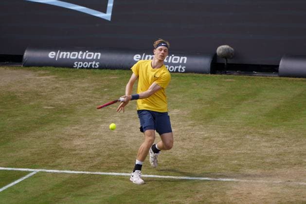 BOSS Open ATP, Tennis Herren 250 2024; Stuttgart, 13.06.2024 Denis Shapovalov (CAN, Kanada); BOSS Open 2024, ATP 250, Anlage des TC Weissenhof am 13.06.2024, Stuttgart. Copyright: xBEAUTIFULxSPORTSx Pajonkx