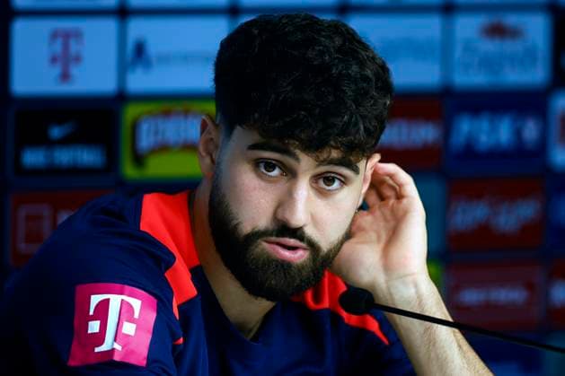 The Croatian player Josko Gvardiol during the press conference, PK, Pressekonferenz offered in Neuruppin, Germany, 13 June 2024. Croatian national team, Nationalteam press conference !ACHTUNG: NUR REDAKTIONELLE NUTZUNG!  Copyright: xAlbertoxEstevezx GRAF174 20240613-55013861835_1
