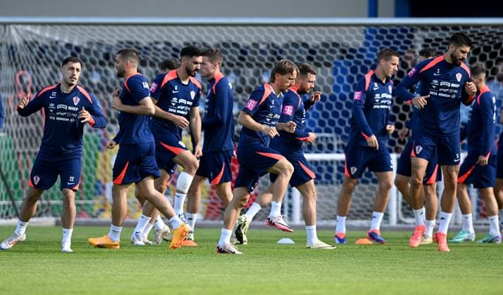 PXL_CRO football training Croatian national football team during their training session in Neuruppin, Germany on 13. June 2024. MarkoxLukunic PIXSELL