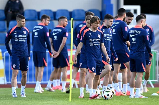 PXL_CRO football training Croatian national football team during their training session in Neuruppin, Germany on 13. June 2024. MarkoxLukunic PIXSELL
