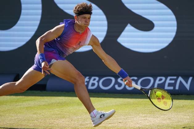 BOSS Open ATP, Tennis Herren 250 2024; Stuttgart, 13.06.2024 Ben Shelton (USA, Vereinigte Staaten von Amerika); BOSS Open 2024, ATP 250, Anlage des TC Weissenhof am 13.06.2024, Stuttgart. Copyright: xBEAUTIFULxSPORTSx Pajonkx
