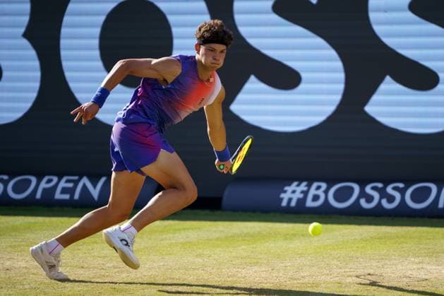 BOSS Open ATP, Tennis Herren 250 2024; Stuttgart, 13.06.2024 Ben Shelton (USA, Vereinigte Staaten von Amerika); BOSS Open 2024, ATP 250, Anlage des TC Weissenhof am 13.06.2024, Stuttgart. Copyright: xBEAUTIFULxSPORTSx Pajonkx
