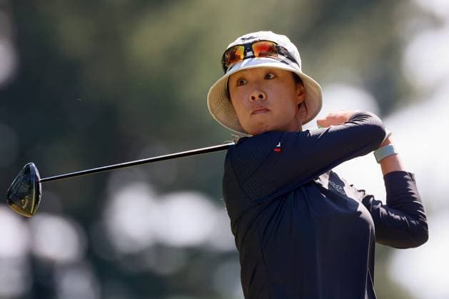 Meijer LPGA, Golf Damen Classic Haeji Kang of Seoul, Republic of Korea waits at the 6th tee during the first round of the Meijer LPGA Classic for Simply Give golf tournament at Blythefield Country Club in Belmont, MI, USA Thursday, June 13, 2024. Belmont Michigan United States  Copyright: xAmyxLemusx originalFilename:lemus-meijerlp240613_np7b6.jpg