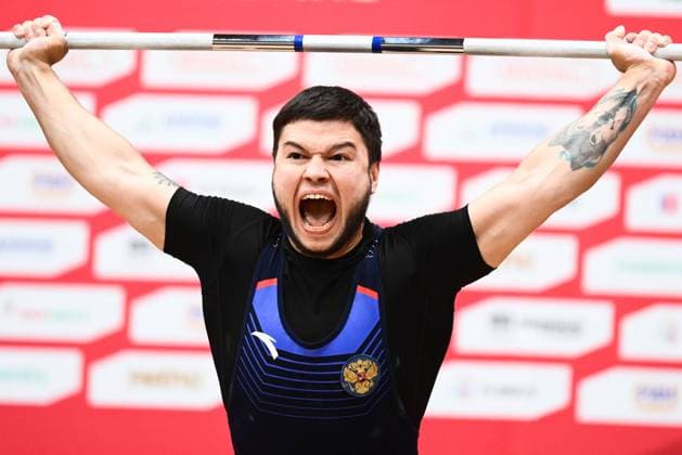 Sport Themen der Woche KW24 Russia BRICS Sports Games Weightlifting 8705787 13.06.2024 Russia s Zulfat Garaev competes in the weightlifting men s 73 kg event during the 2024 BRICS Sports Games at Tulpar Sports Complex in Kazan, Republic of Tatarstan, Russia. Vladimir Astapkovich Sputnik Kazan Republic of Tatarstan Russia  Copyright: xVladimirxAstapkovichx