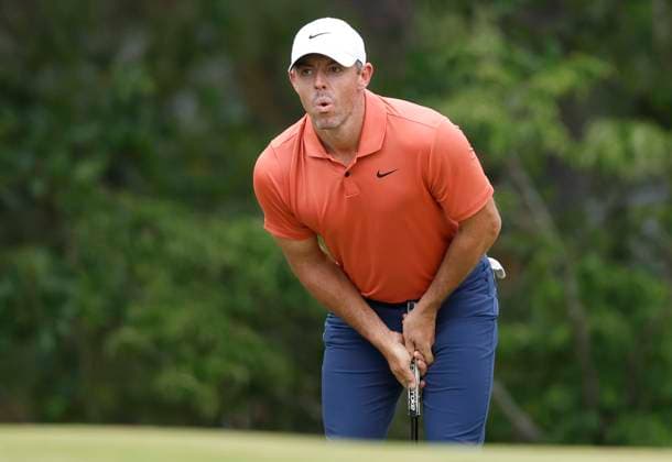 Sport Themen der Woche KW24 Sport Bilder des Tages Rory McIlroy of Northern Ireland reacts after missing a birdie putt on the ninth hole during the first round of the 124th U.S. Open golf championship at Pinehurst Resort & Country Club in Pinehurst, N.C. on Thursday, June 13, 2024.  NCP20240613872 JOHNxANGELILLO