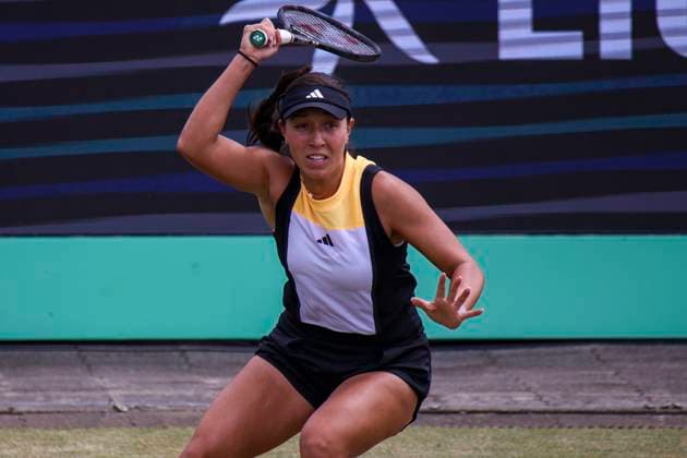 Libema Open Tennis Championship - Day 6 Jessica Pegula of USA in action during the WTA, Tennis Damen tennis game against Aleksandra Krunic of Serbia at the Libema Open Tournament - Rosmalen Grass Court Championships in Den Bosch, the Netherlands on June 13, 2024 Den Bosch Netherlands  Copyright: xNicolasxEconomoux originalFilename:oikonomou-notitle240613_npPAa.jpg