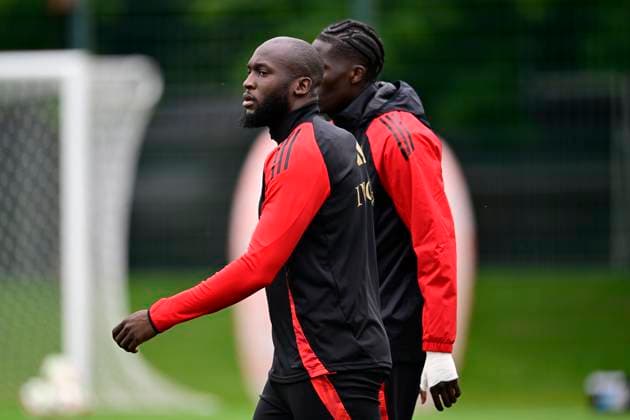 Belgium Media Activities UEFA EURO, EM, Europameisterschaft,Fussball 2024 14 06 2024 FREIBERG AM NECKA, GERMANY - JUNE 14 : Lukaku Romelu forward of Belgium during a training session of the Belgian Red Devils at the UEFA Euro 2024 European Football Championship tournament on June 14, 2024 in Freiberg am Necka, Germany, 14 06 2024 Freiberg am Necka Germany  Copyright: xPeterxDexVoechtx