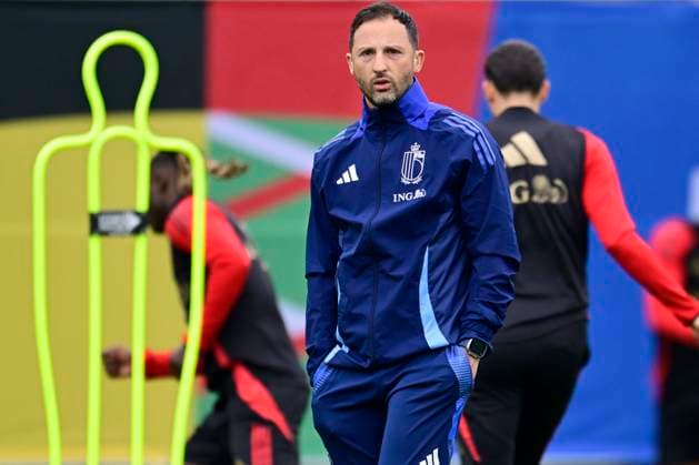 Belgium Media Activities UEFA EURO, EM, Europameisterschaft,Fussball 2024 14 06 2024 FREIBERG AM NECKA, GERMANY - JUNE 14 : Tedesco Domenico head coach of Belgium during a training session of the Belgian Red Devils at the UEFA Euro 2024 European Football Championship tournament on June 14, 2024 in Freiberg am Necka, Germany, 14 06 2024 Freiberg am Necka Germany  Copyright: xPeterxDexVoechtx