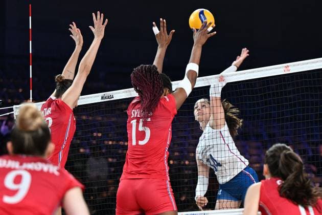 Branka Tica (SRB), JUNE 14, 2024 - Volleyball : FIVB Volleyball Nations League 2024 Women s Preliminary Round between Serbia 1-3 France at West Japan General Exhibition Center, Fukuoka, Japan. Noxthirdxpartyxsales  (256349903)