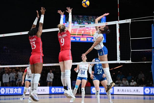 Vanja Ivanovic (SRB), JUNE 14, 2024 - Volleyball : FIVB Volleyball Nations League 2024 Women s Preliminary Round between Serbia 1-3 France at West Japan General Exhibition Center, Fukuoka, Japan. Noxthirdxpartyxsales  (256349907)