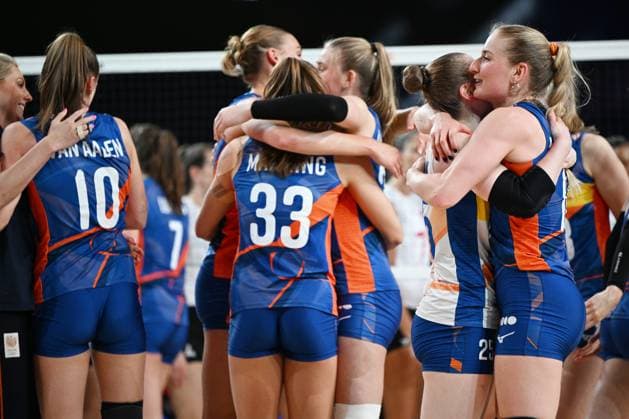 Netherlands Women s team group, Mannschaftsbild, Totale (NED), JUNE 14, 2024 - Volleyball : FIVB Volleyball Nations League 2024 Women s Preliminary Round between Canada 0-3 Netherlands at West Japan General Exhibition Center, Fukuoka, Japan. Noxthirdxpartyxsales  (256350209)