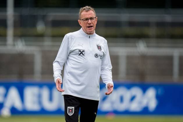 SOCCER - UEFA EURO, EM, Europameisterschaft,Fussball 2024 BERLIN,GERMANY,14.JUN.24 - SOCCER -UEFA EURO 2024, OEFB, Oesterreichischer Fussball-Bund, training. Image shows head coach Ralf Rangnick (AUT).  GEPAxpictures xJohannesxFriedl