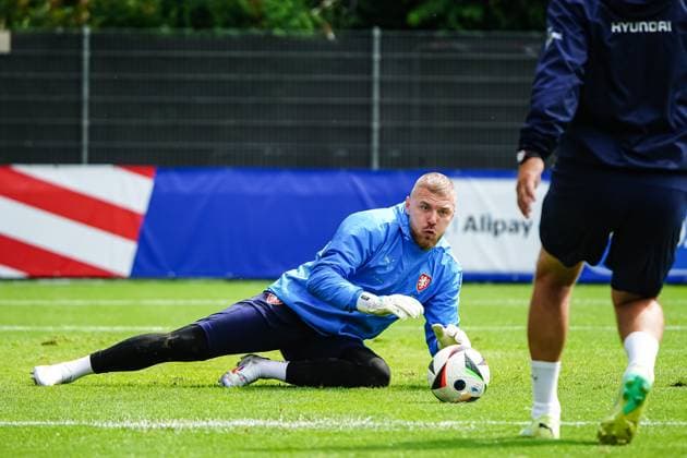Jindrich Stanek (Tschechien, 01) GER, Training Tschechien, Fussball Europameisterschaft, UEFA EURO, EM, Europameisterschaft,Fussball 2024, 14.06.2024 GER, Training Tschechien, Fussball Europameisterschaft, UEFA Euro 2024, 14.06.2024 Norderstedt Copyright: xEibner-Pressefoto MarcelxvonxFehrnx EP_MFN