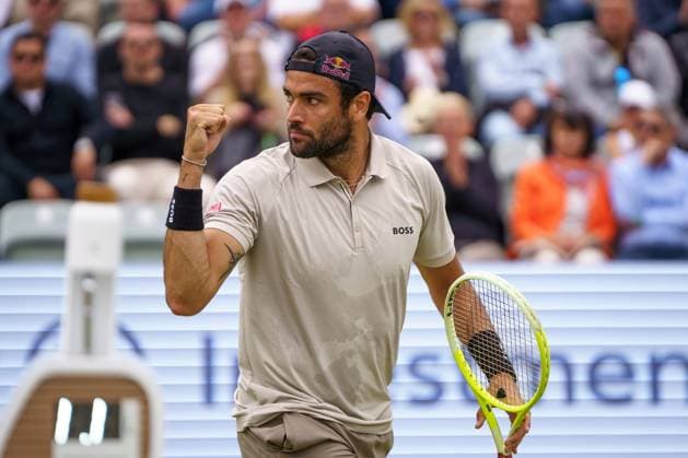 BOSS Open ATP, Tennis Herren 250 2024; Stuttgart, 14.06.2024 Matteo Berrettini (ITA, Italien); BOSS Open 2024, ATP 250, Anlage des TC Weissenhof am 14.06.2024, Stuttgart. Copyright: xBEAUTIFULxSPORTSx Pajonkx