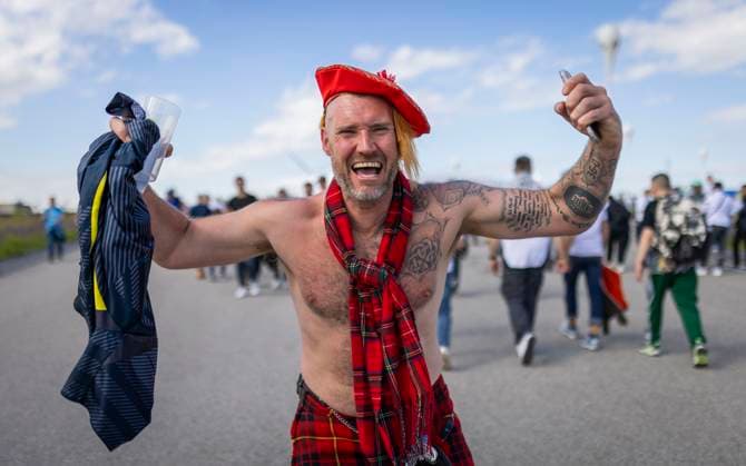 Munich, Germany. 14th Jun 2024. Scotland Fans Germany - Scotland Deutschland - Schottland 14.06.2024
