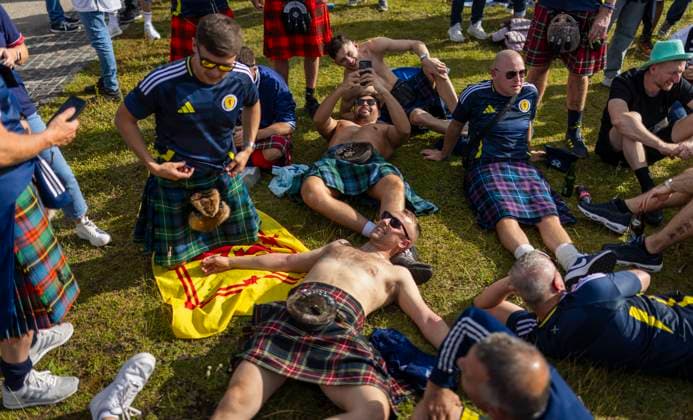 Munich, Germany. 14th Jun 2024. Scotland Fans Germany - Scotland Deutschland - Schottland 14.06.2024