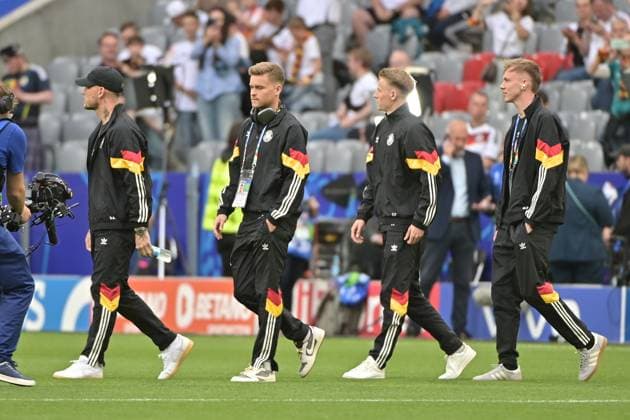 Bild zeigt: Platzbesichtigung Team Deutschland, deutsche Nationalmannschaft, 14.06.2024, München, Fussball, Europameisterschaft, Deutschland - Schottland, EVENT REGULATIONS PROHIBIT ANY USE OF PHOTOGRAPHS AS IMAGE SEQUENCES AND OR QUASI-VIDEO.