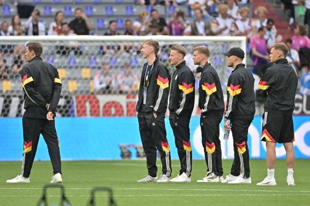Bild zeigt: Platzbesichtigung Team Deutschland, deutsche Nationalmannschaft, 14.06.2024, München, Fussball, Europameisterschaft, Deutschland - Schottland, EVENT REGULATIONS PROHIBIT ANY USE OF PHOTOGRAPHS AS IMAGE SEQUENCES AND OR QUASI-VIDEO.
