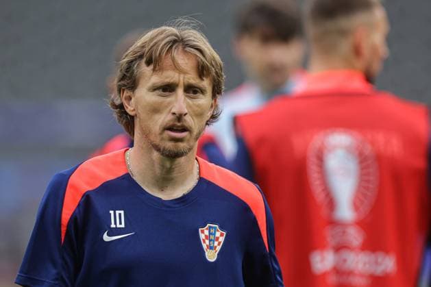Croatia Training Session And press conference, PK, Pressekonferenz Group B - UEFA EURO, EM, Europameisterschaft,Fussball 2024 BERLIN, GERMANY - JUNE 14: Luka Modric of Croatia during Croatia training session on Olympic Stadium on June 14, 2024 in Berlin, Germany. LukaxStanzl PIXSELL