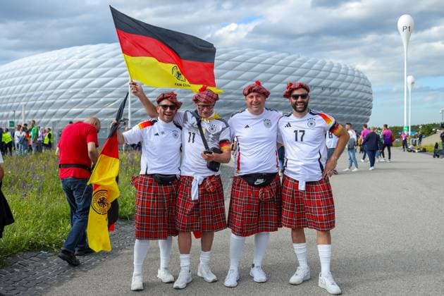 MONACHIUM 14.06.2024 MECZ I RUNDA GRUPA A MISTRZOSTW EUROPY 2024: NIEMCY - SZKOCJA --- FIRST ROUND GROUP A UEFA EURO, EM, Europameisterschaft,Fussball 2024 MATCH GERMANY - SCOTLAND IN MUNICH AT ALIANZ ARENA NZ KIBICE ZMIERZAJACY NA STADION FOT. JACEK STANISLAWEK 400mm.pl NEWSPIX.PL --- Newspix.pl  STA14062024-118