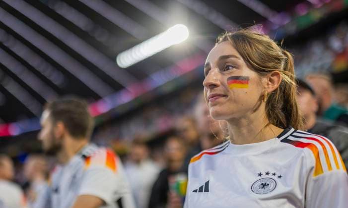 Munich, Germany. 14th Jun 2024. Lena Wurzenberger (Girlfriend of Trainer Julian Nagelsmann (Deutschland)) Germany - Scotland Deutschland - Schottland 14.06.2024