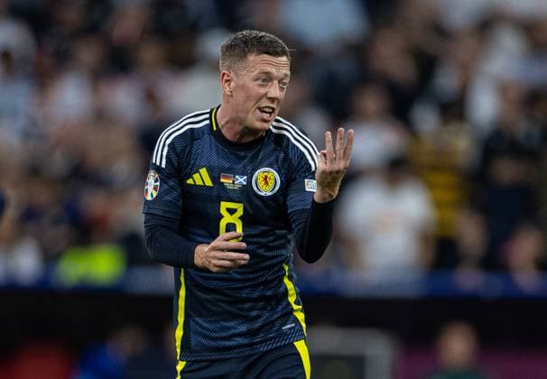 Football - UEFA EURO, EM, Europameisterschaft,Fussball 2024 - Group A - Germany v Scotland MUNICH, GERMANY - Friday, June 14, 2024: Scotland s Callum McGregor reacts after Germany s second goal during the opening UEFA Euro 2024 match between Germany and Scotland at the Allianz Arena. (Photo by David Rawcliffe Propaganda) MUNICH Allianz Arena BAVARIA GERMANY  Copyright: xDavidxRawcliffex P2024-06-14-Germany_Scotland-83