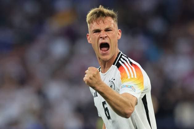EURO 2024 GERMANY UEFA FOOTBALL Pierre Teyssot MAXPPP ; EURO 2024 GERMANY UEFA FOOTBALL. Munich, Germany on June 14, 2024. Opening football match of the UEFA European Football Championship with from Group A, Germany vs Scotland. 6 Joshua Kimmich (GER), Right-Back Pierre Teyssot Maxppp Munich Allianz Arena Munich Stadium Bavaria Germany  Copyright: xMAXPPPxPierrexTeyssotx TEP31886 TEP31886