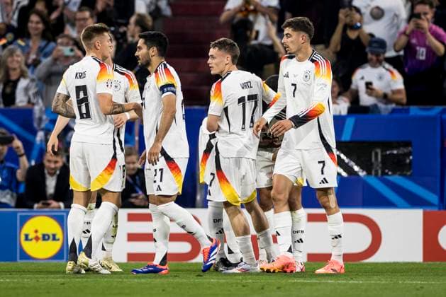 UEFA EURO 2024: Eröffnungsspiel Deutschland - Schottland; 14.06.2024 Jubel nach dem Tor zum 2:0 durch Jamal Musiala (Deutschland, 10). UEFA EURO 2024: Eröffnungsspiel Deutschland - Schottland; Munich Football Arena, München am 14.06.2024 Copyright: xBEAUTIFULxSPORTS Wunderlx