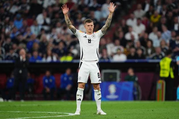 Sport Bilder des Tages GER: Germany v Scotland. UEFA EURO, EM, Europameisterschaft,Fussball 2024 Toni Kroos of Germany during the UEFA Euro 2024 match between Germany and Scotland, Group A, date 1, played at Allianz Arena Stadium on June 14, 2024 in Munich, Germany. kpng Copyright: xBaguxBlancox xPRESSINPHOTOx PS_240614_GER_ESC_143