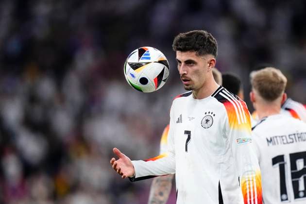 Germany v Scotland: Group A - UEFA EURO, EM, Europameisterschaft,Fussball 2024 Kai Havertz attacking midfield of Germany and Arsenal FC during the UEFA EURO 2024 group stage match between Germany and Scotland at Munich Football Arena on June 14, 2024 in Munich, Germany. Munich Germany  Copyright: xJosexBretonx originalFilename:breton-germanyv240614_npZH5.jpg