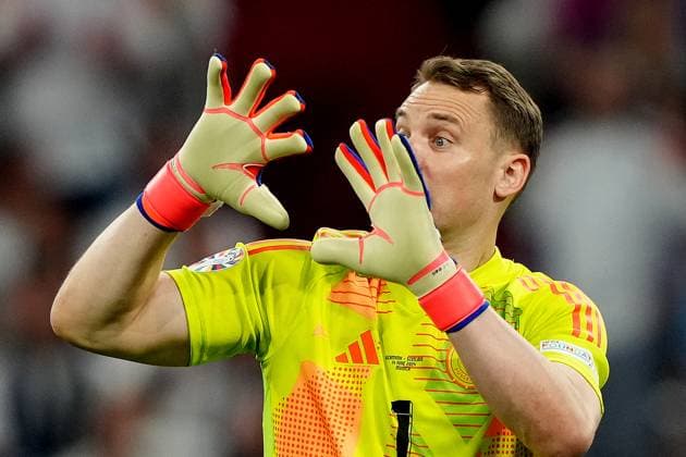 Germany s goalkeeper Manuel Neuer during the Euro 2024 soccer match between Germany and Scotland at the Allianz Arena , Munich, Germany - Friday 14 , June , 2024. - Soccer .  Copyright: xSpada LaPressex