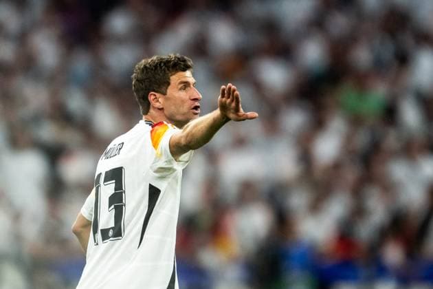 240614 Thomas Müller of Germany during the UEFA EURO, EM, Europameisterschaft,Fussball 2024 Football Championship match between Germany and Scotland on June 14, 2024 in Munich. Photo: Mathias Bergeld BILDBYRAN kod MB MB0933 fotboll football soccer fotball fotbolls-em europamästerskap em uefa euro uefa european football championship euro 2024 tyskland germany scotland bbeng skottland Copyright: MATHIASxBERGELD BB240614MB116